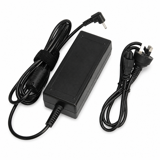 Compatible laptop AC power adapter with detachable power cord