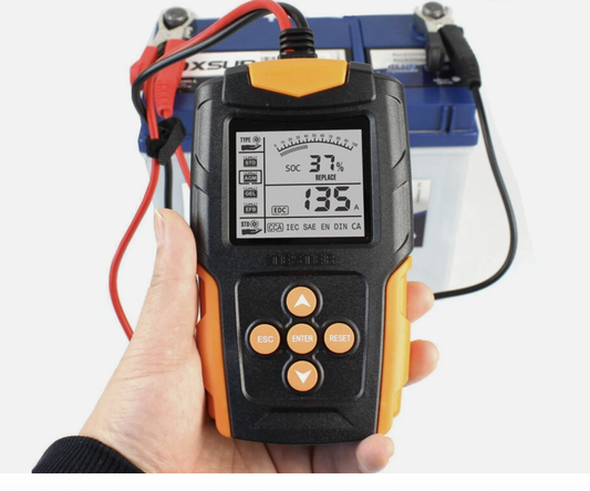 Car Battery Tester 12V 24V Gel AGM WET Battery Analyzer Charging Diagnostic Test