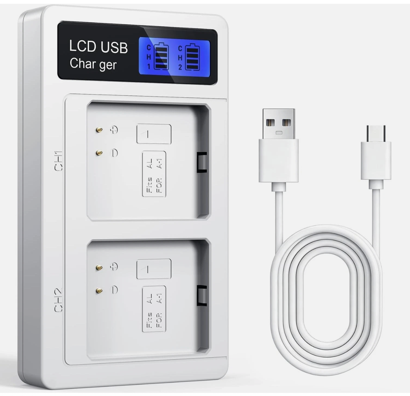 LCD Battery Charger Station for Arlo Pro 5S/Pro 4/Pro 3/ Arlo Ultra/Ultra 2
