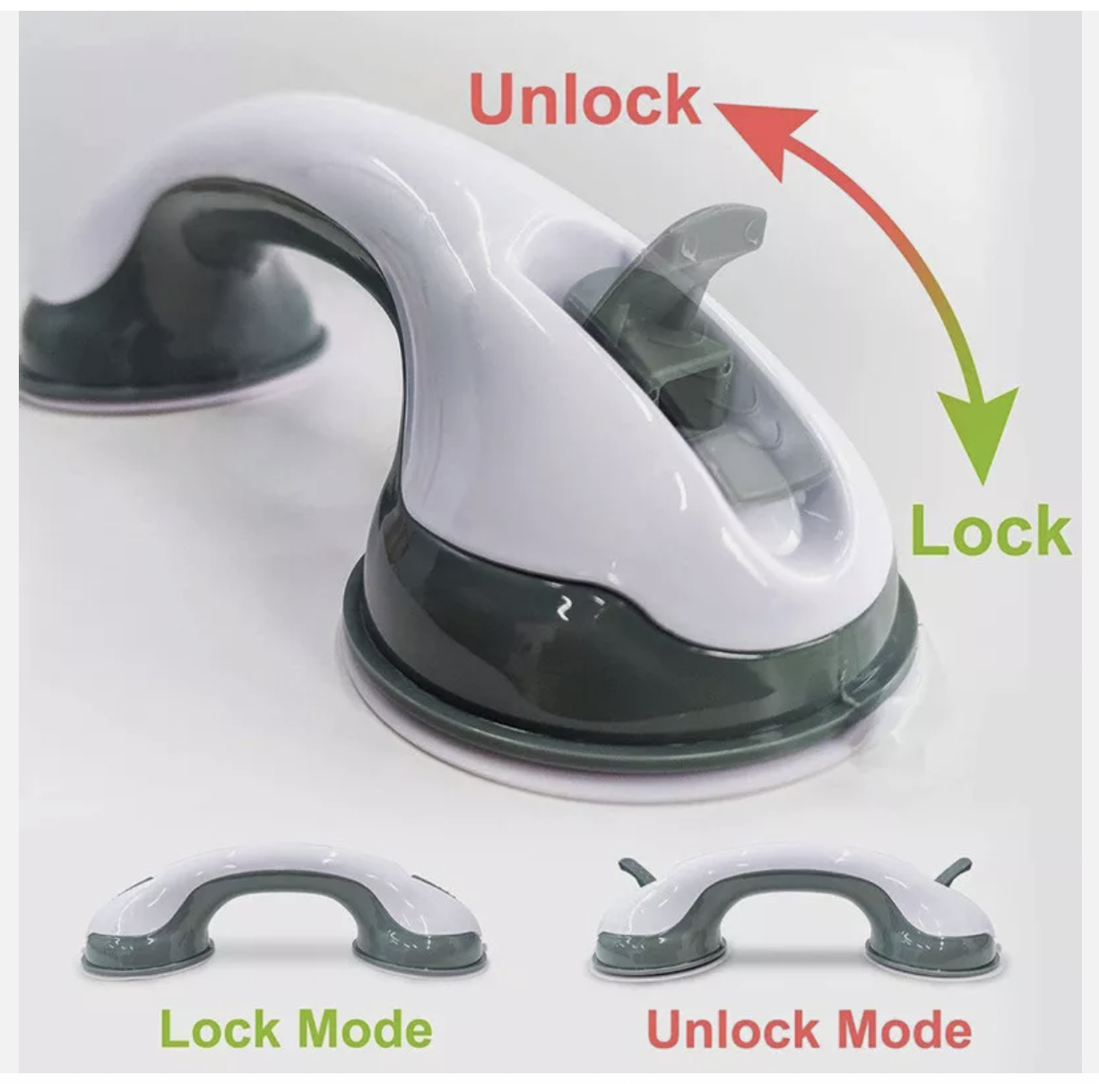 Safety Bathroom Aid Bath Shower Hand Grab Grip Towel Suction Rail Bar Handle