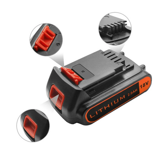 2.0Ah For Black Decker 18V 20V Battery BL4018XE LB2X4020 LBX20 GKC1825L STC1850