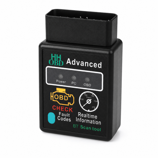 Bluetooth OBD2 scanner with physical product label