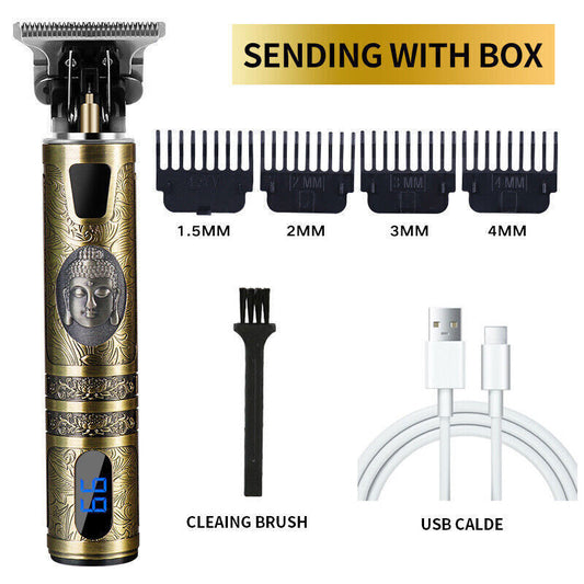Men Portable Electric Hair Trimmer Clippers Beard Shaver Cutting Cordless