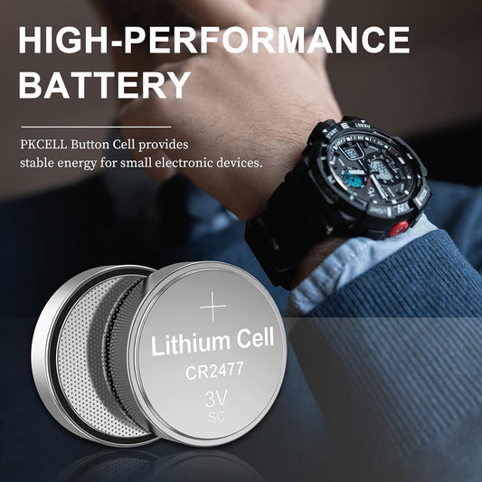 5 X CR2477 CR-2477 CR2477/BN 3V LITHIUM BATTERY BATTERIES BUTTON CELL