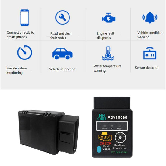 V2.1 Bluetooth ELM327 Android Torque Car Scanner OBD2 Auto Diagnostic Scan Tool