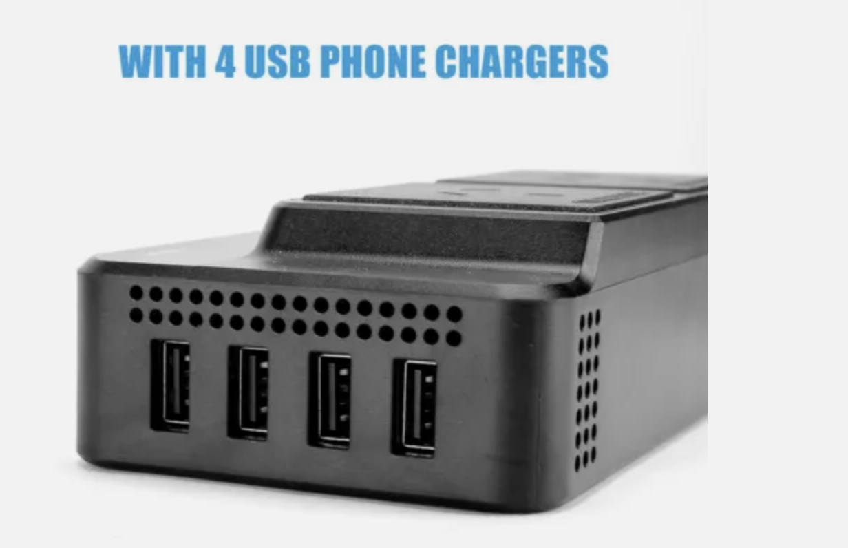 Car Power Inverter 12V to 240V Converter 200W With 4USB Phone Charger 200W Black