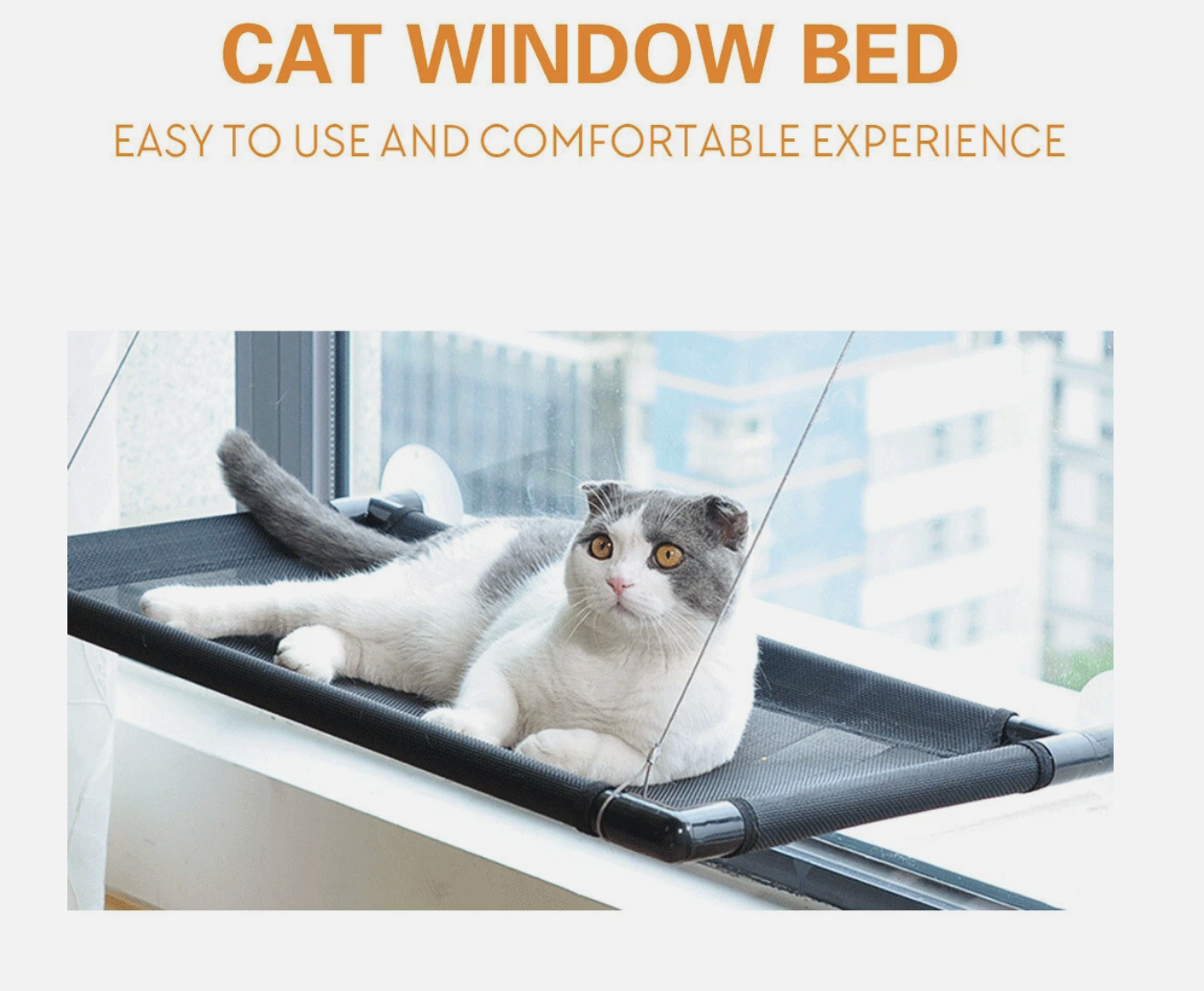 Pet Cat Window Hammock Perch Bed Hold Up To 60lbs Mounted Durable Seat Sunny