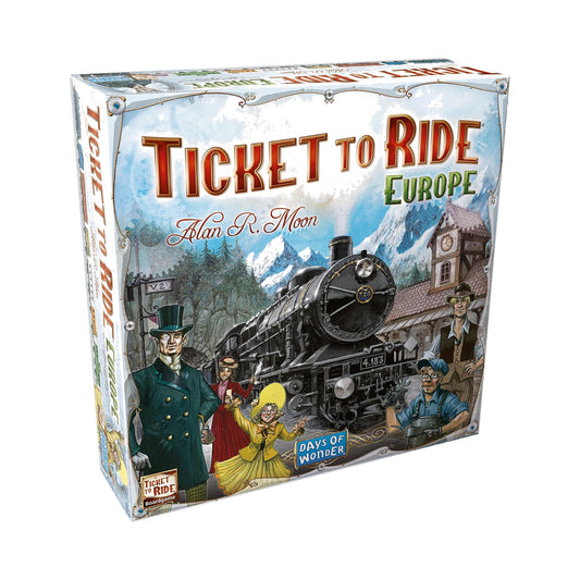 Ticket to Ride: Europe Board Game Ages 8+ NZ — product on white background
