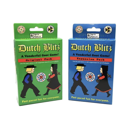 Dutch Blitz Original & Blue Expansion Set Card Game Ages 8+ NZ Stock — product on white background