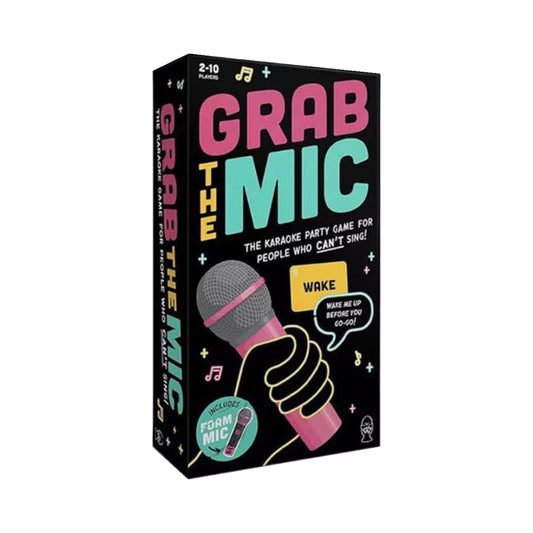 Lucky Egg Grab The Mic Karaoke Board Game Ages 8+ NZ — product on white background
