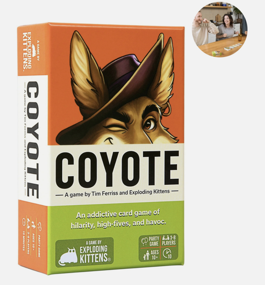 Coyote Party Game, Action-Packed Party Card Games, for Friends, Teens