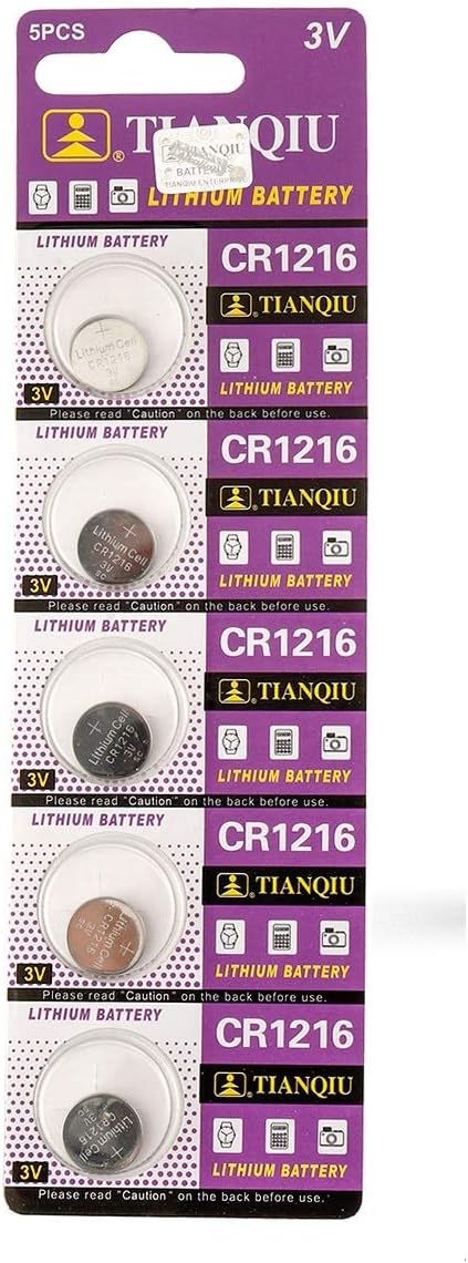 5 X CR1216 CR-1216 3V LITHIUM BATTERIES BATTERY KEY ALARM REMOTE