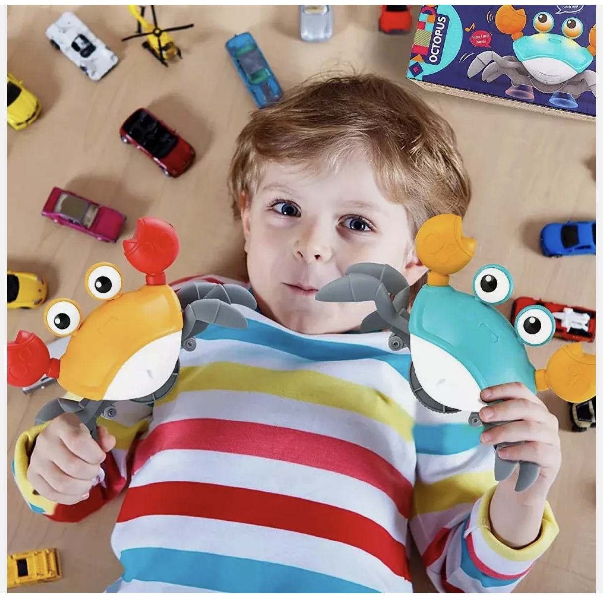 Crawling-Dancing Crab Baby Toy ✅ LED Light Up ✅ With Music ✅ Kids & Toddlers Toy