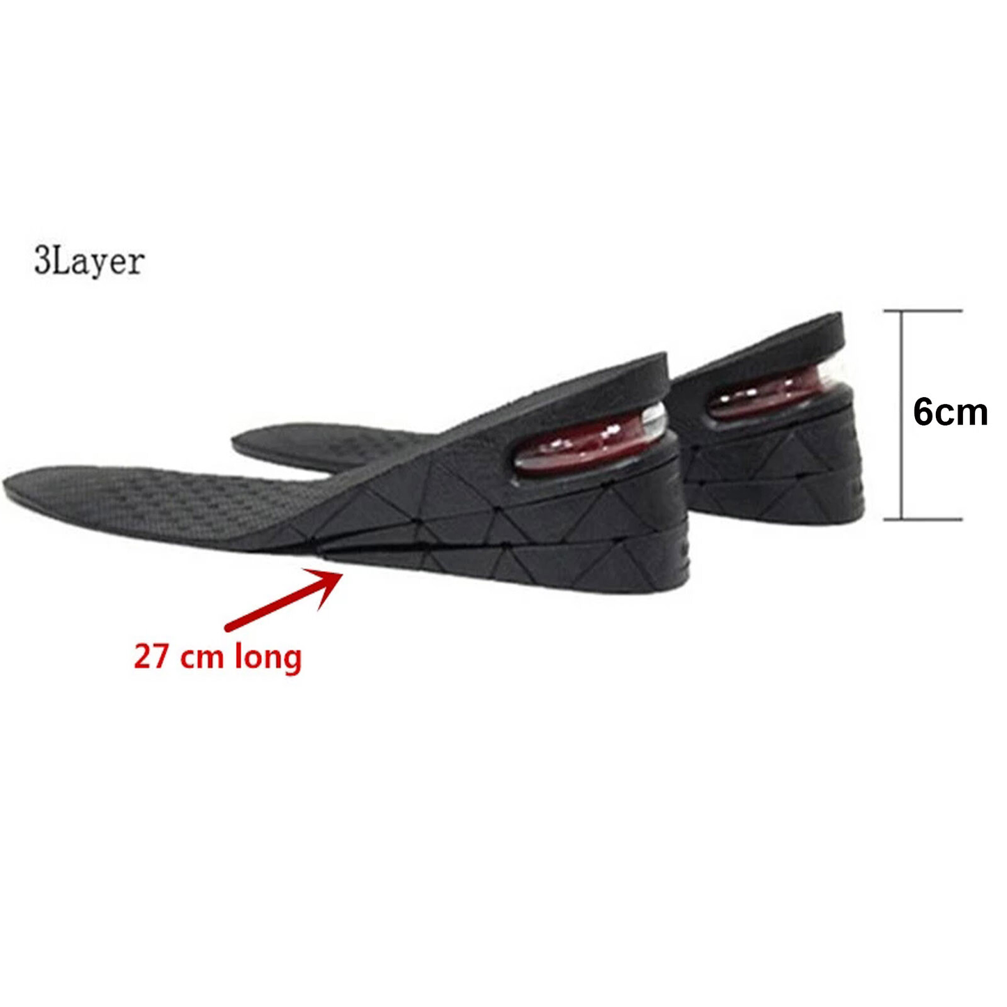 Air Cushion Height Increase Shoe Insoles (1 Pair)