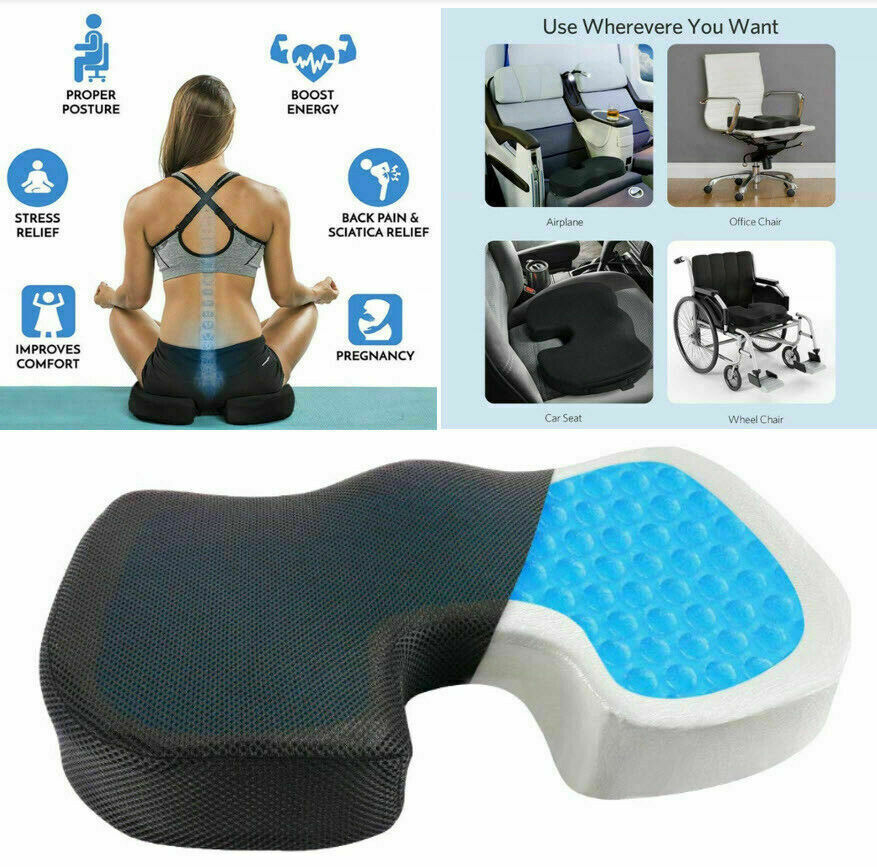 Orthopedic Memory Foam Seat Cushion Tailbone Relief NZ