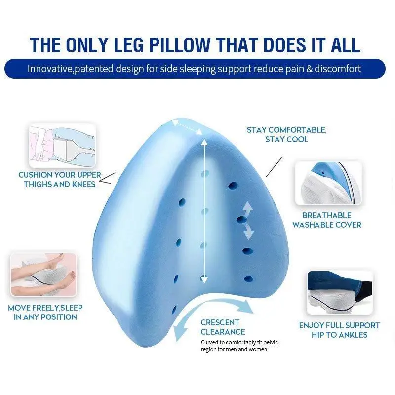 Memory Foam Knee Pillow for Side Sleepers & Sciatica NZ