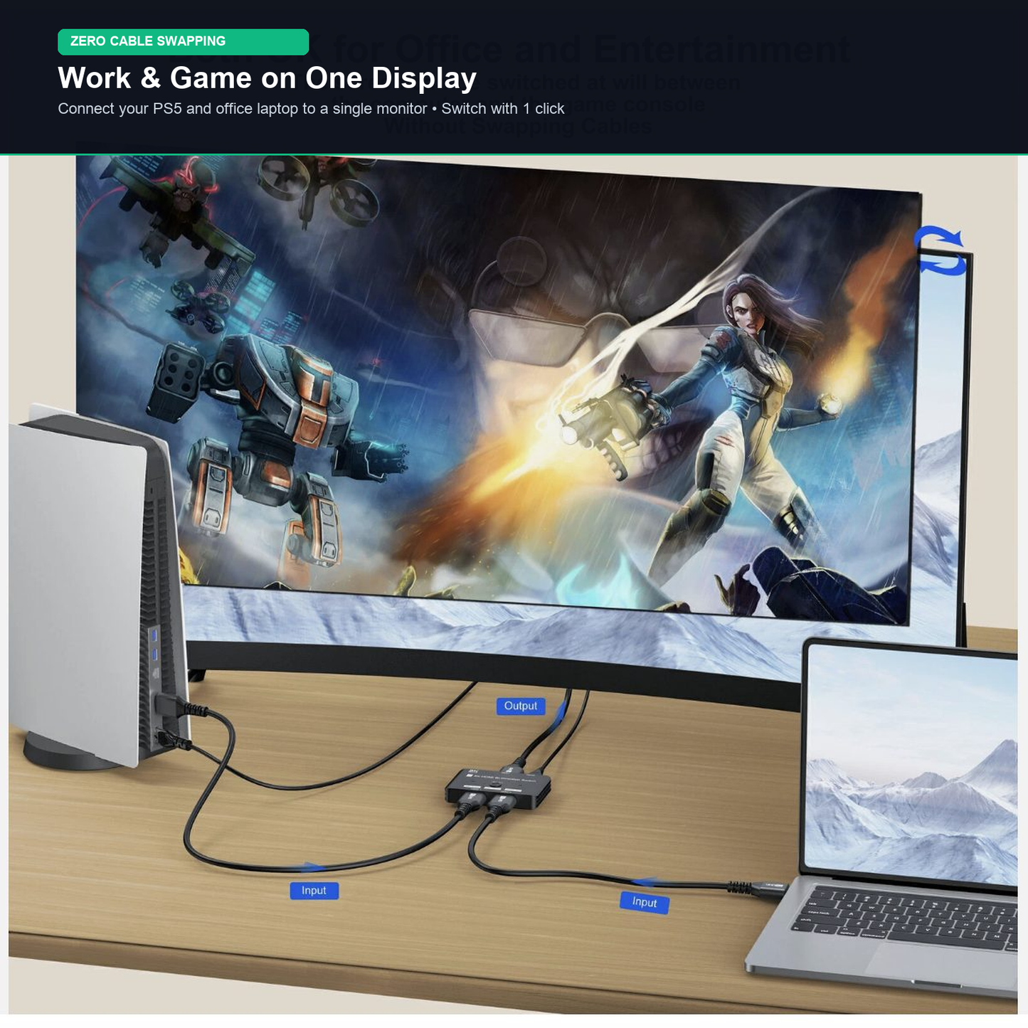 HDMI 2.1 Bi-Directional Switch 8K 60Hz 4K 120Hz | NZ Stock