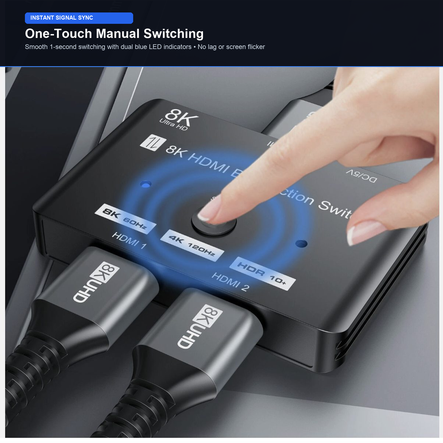 HDMI 2.1 Bi-Directional Switch 8K 60Hz 4K 120Hz | NZ Stock