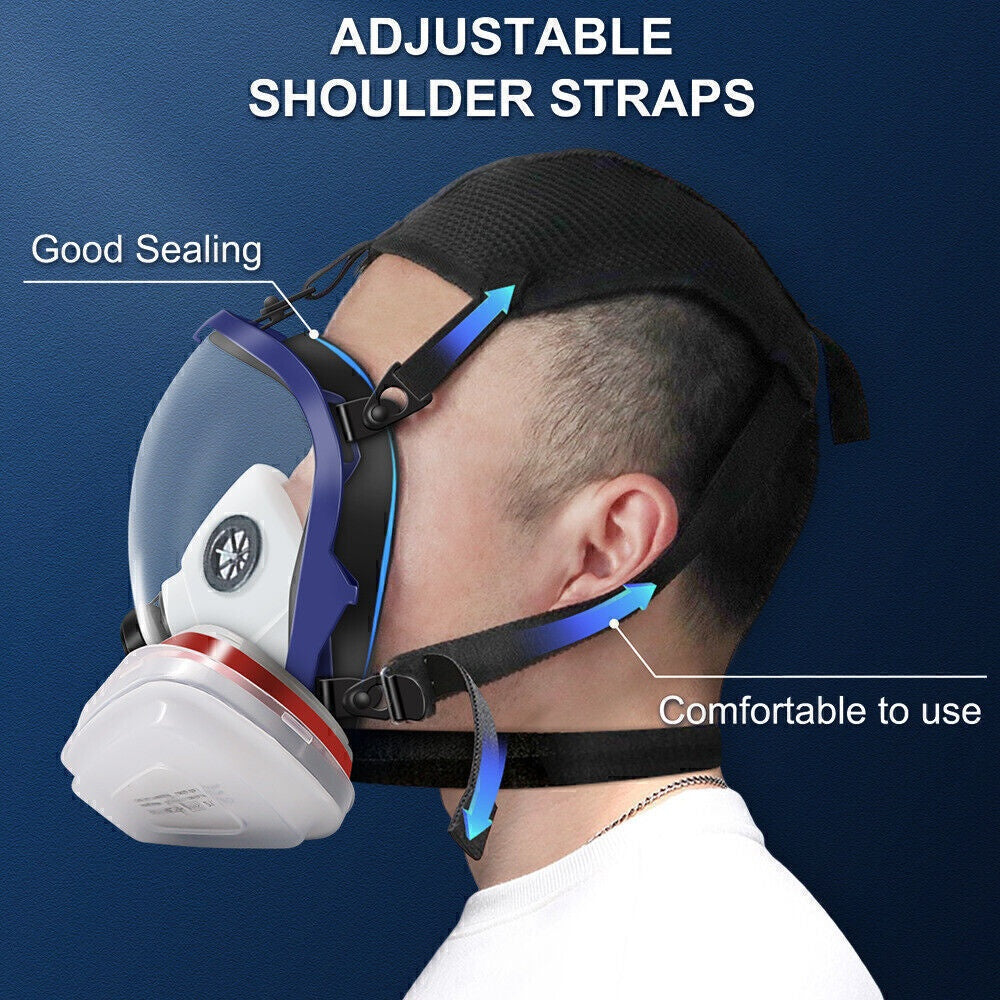 15-in-1 Reusable Full Face Respirator Mask Kit | NZ Stock