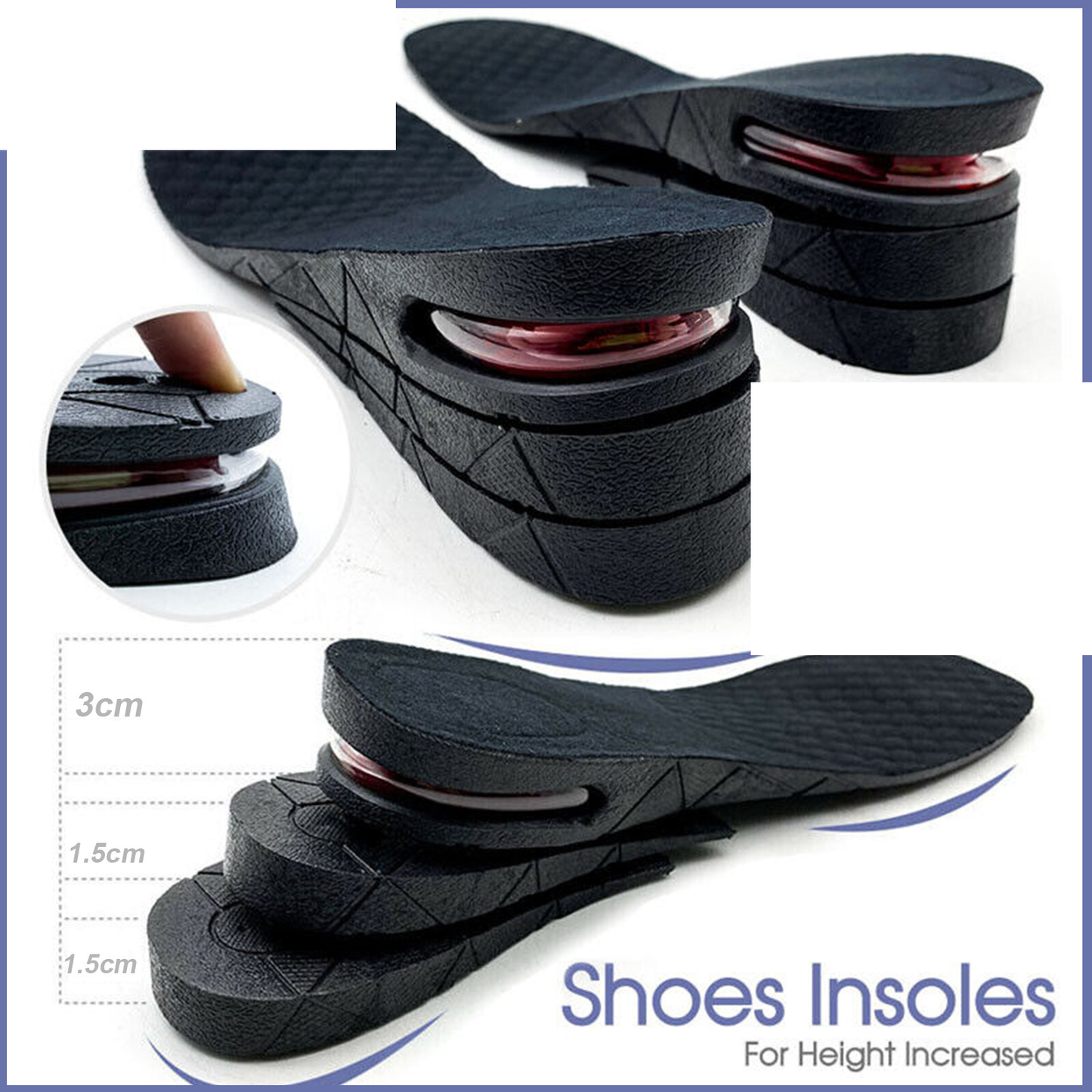 Air Cushion Height Increase Shoe Insoles (1 Pair)