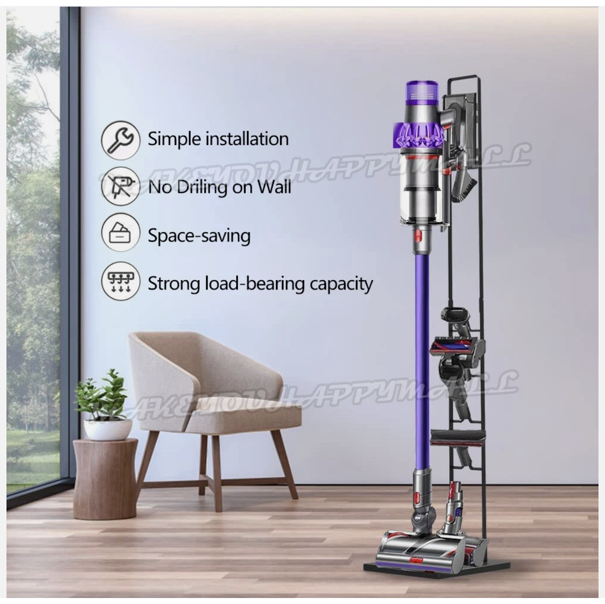 For Dyson V7 V8 V10 V11 Freestanding Cordless Vacuum Cleaner Stand Floor Rack