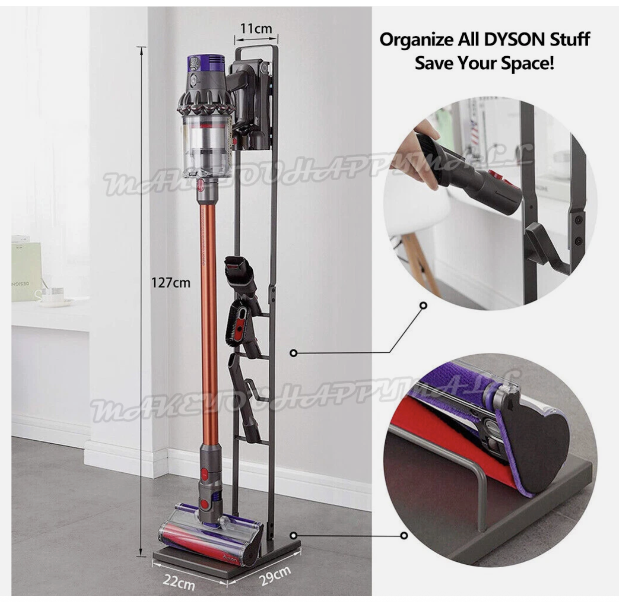 For Dyson V7 V8 V10 V11 Freestanding Cordless Vacuum Cleaner Stand Floor Rack