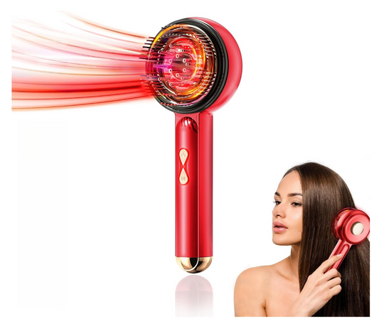 Electric Scalp Massager with Red Light Therapy Hair,3-in-1 Multi-Function Scalp Massage Comb for Hair,Cordless & Portable,Hair Oil Applicator for Home Use