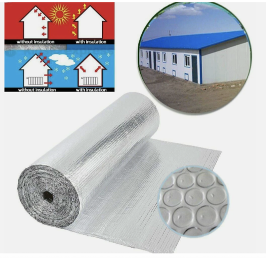 10*1.2M Foil Bubble Insulation Cooling Air reflective Foil For Roof/Car