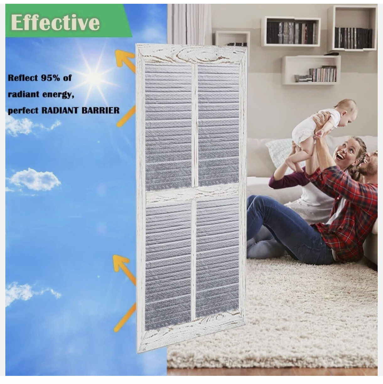 10*1.2M Foil Bubble Insulation Cooling Air reflective Foil For Roof/Car