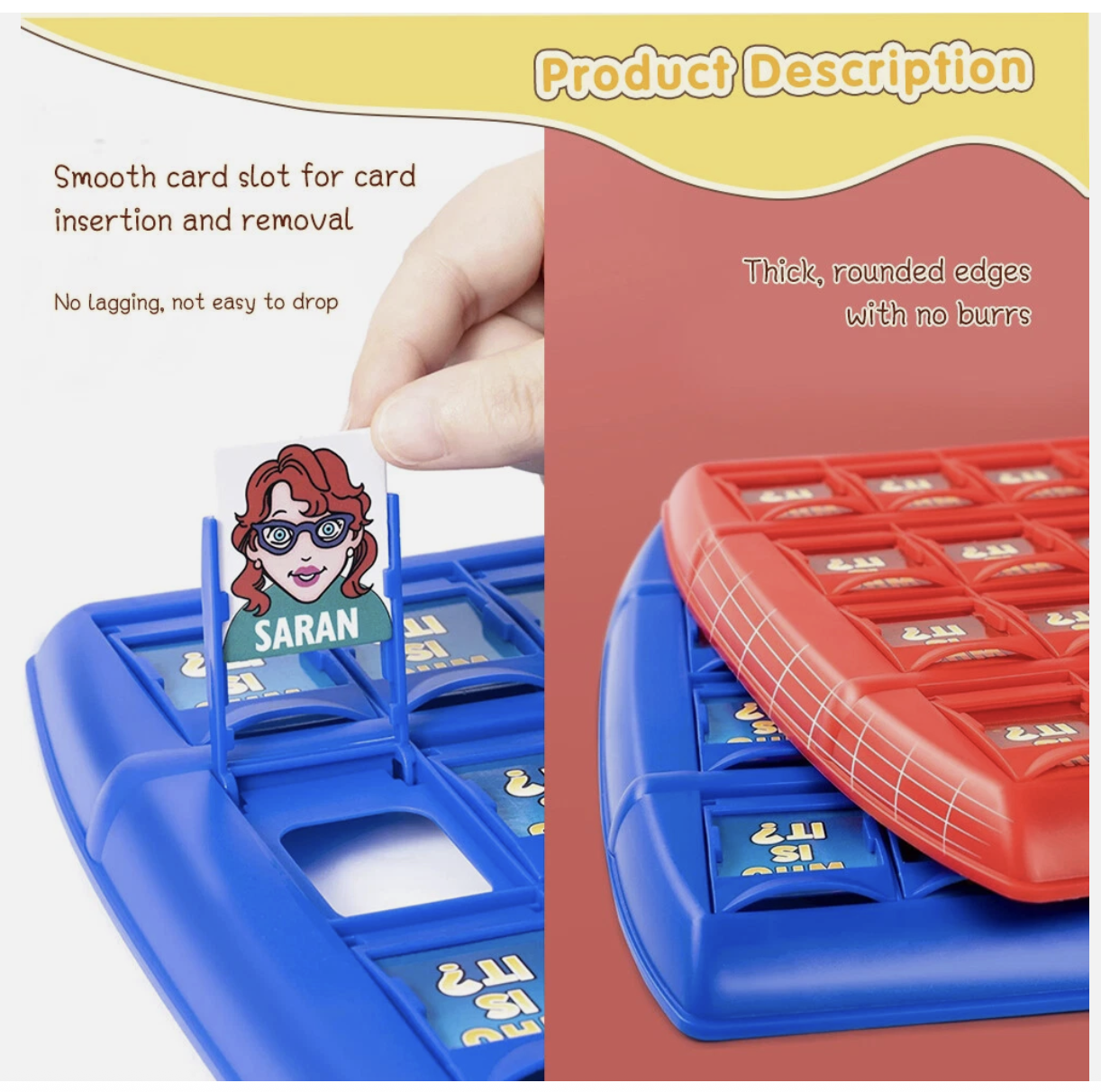 Who is It Family Board Game Guessing Game Kids Children Party Funny Toy Gift