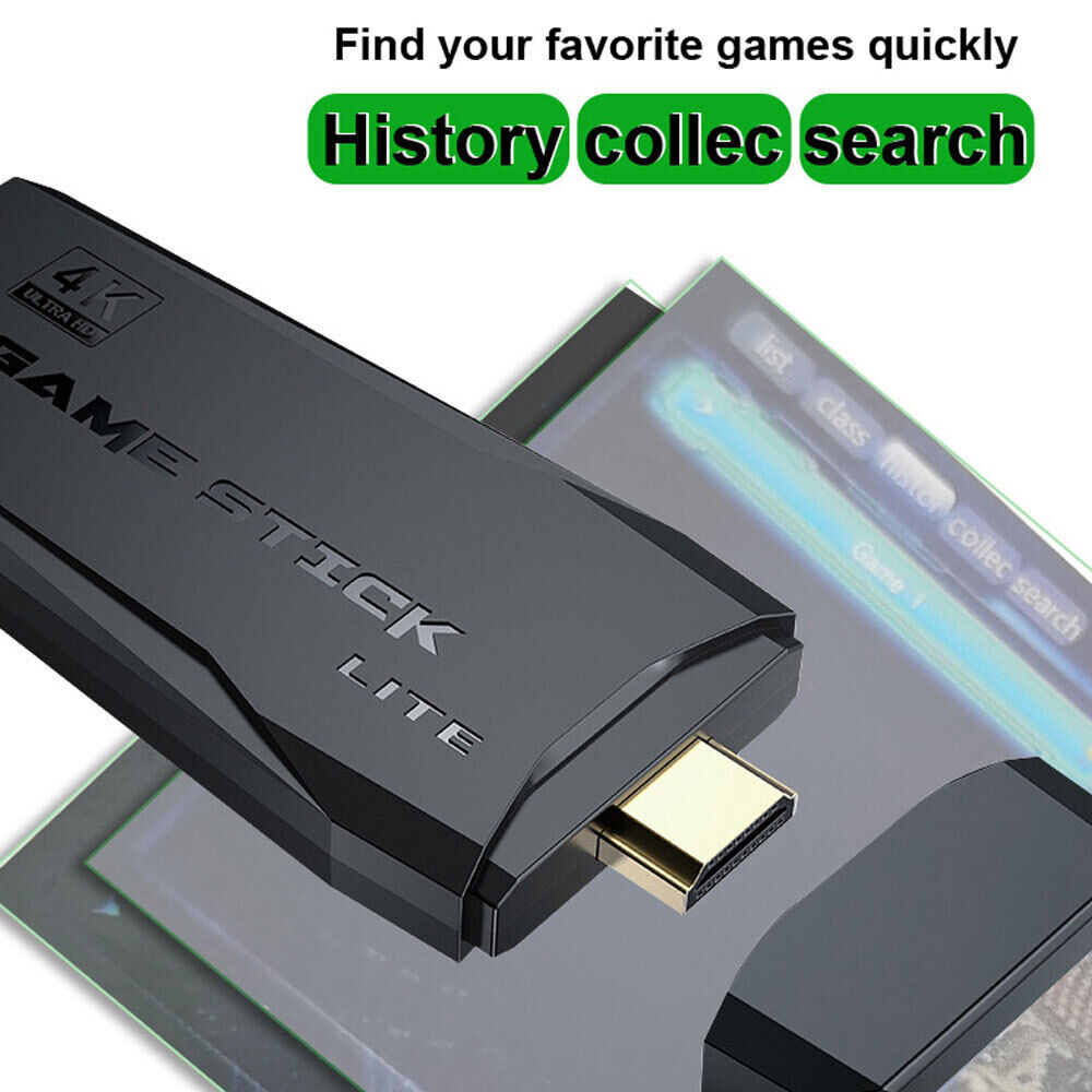 20000+ 4K HDMI TV Video Game Stick Retro Gaming Console w/ 2 Wireless ...