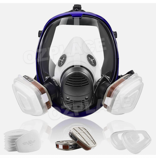 15 In 1 Full Face Respirator Mask Respirator Mask for Dust Paint Spray Reusable