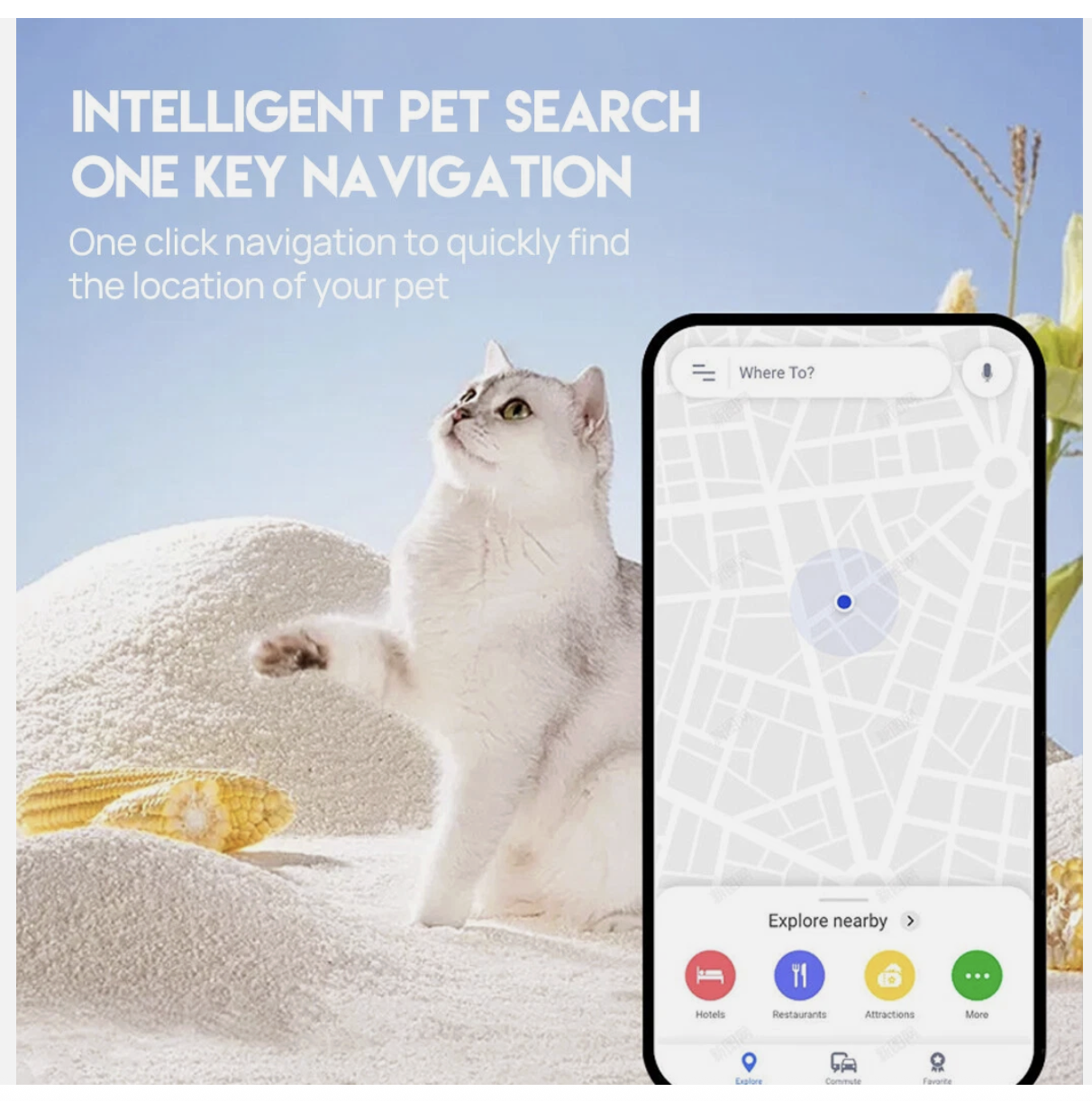 Waterproof GPS Dog Cat Pet Finder Tracker GSM Locator Collar Tracking Alarm
