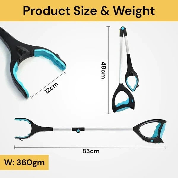 Heavy duty foldable grabber reacher tool - detail view 12