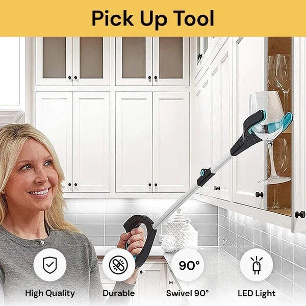 Heavy duty foldable grabber reacher tool - detail view 4