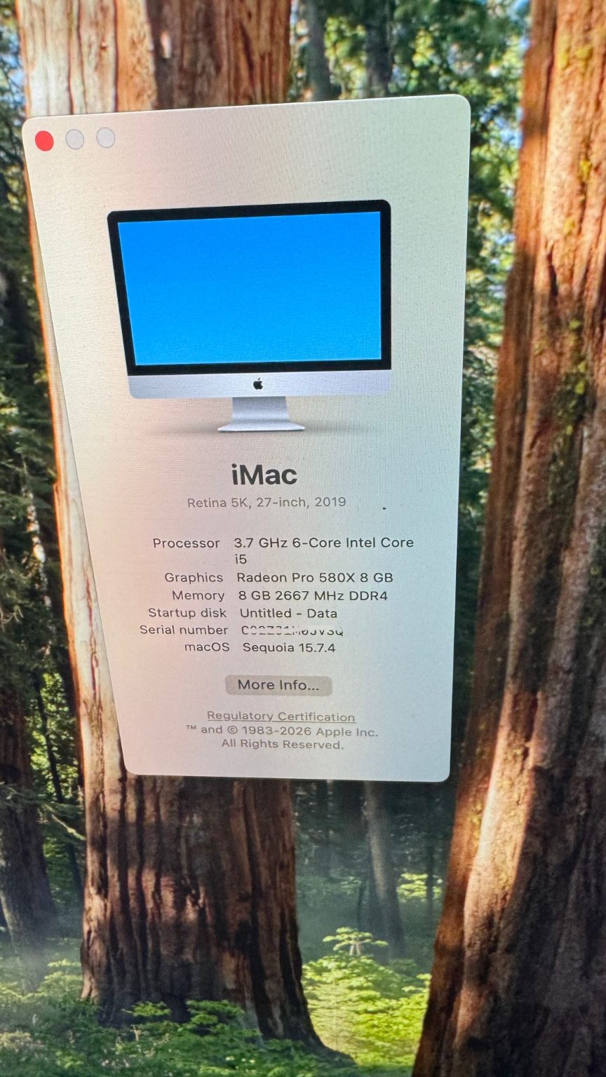 Excellent Apple iMac "Core i5" 27" (5K, 2019) 8GB 1TB