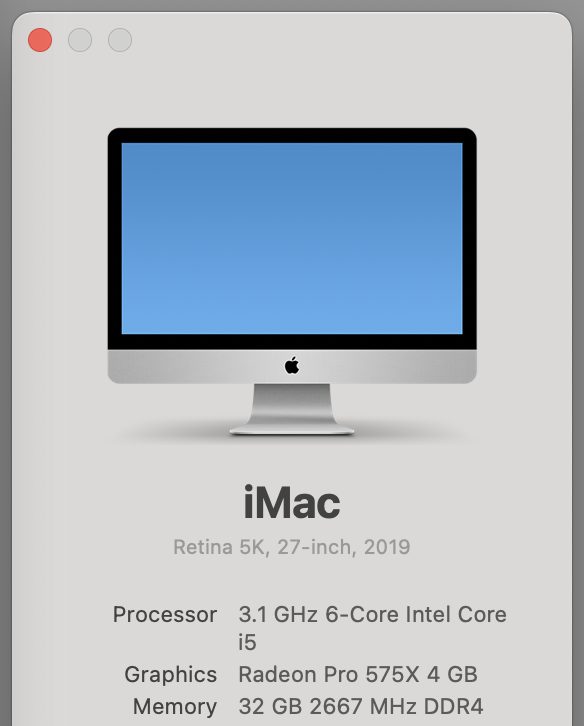 Excellent Apple iMac "Core i5"  27" (5K, 2019) 32GB 1TB