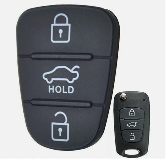 Flip Key Shell Replacement Rubber Keypad For Kia Sorento Sportage Cerato Rio