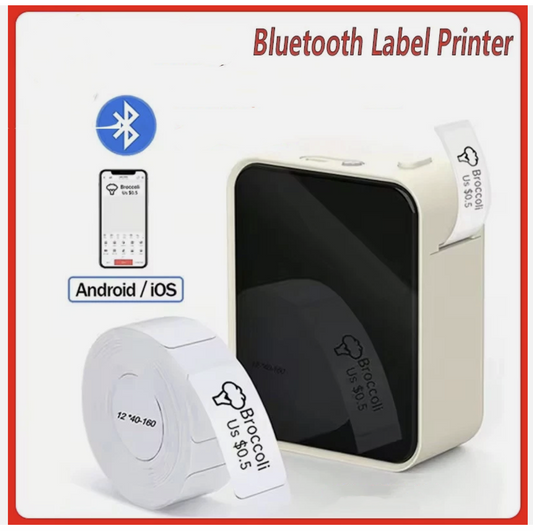 Bluetooth Label Maker Machine Portable Sticker Barcode Thermal Label Printer
