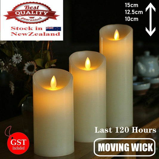3X LED Candle
