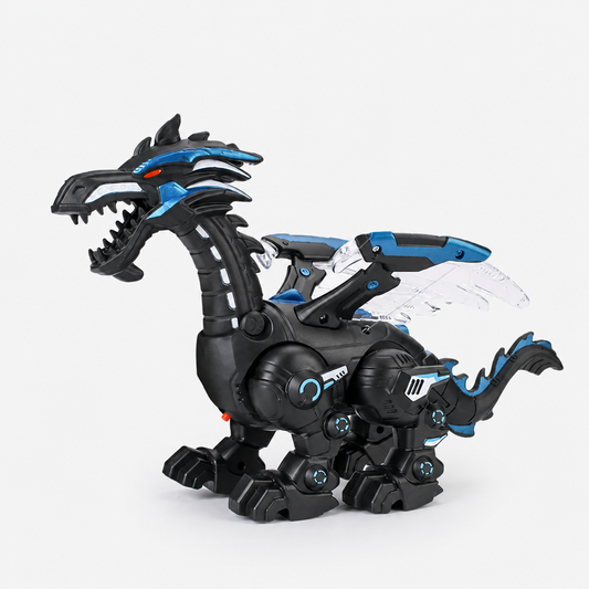 Electric Mist Spraying Robot Dragon Toy | Walking Dinosaur with Lights & Roar