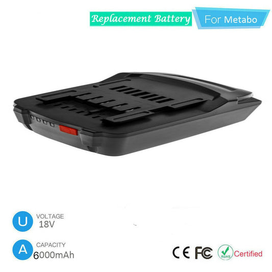 Replacement Power tools Li-ion battery 18v 6.0Ah For Metabo
