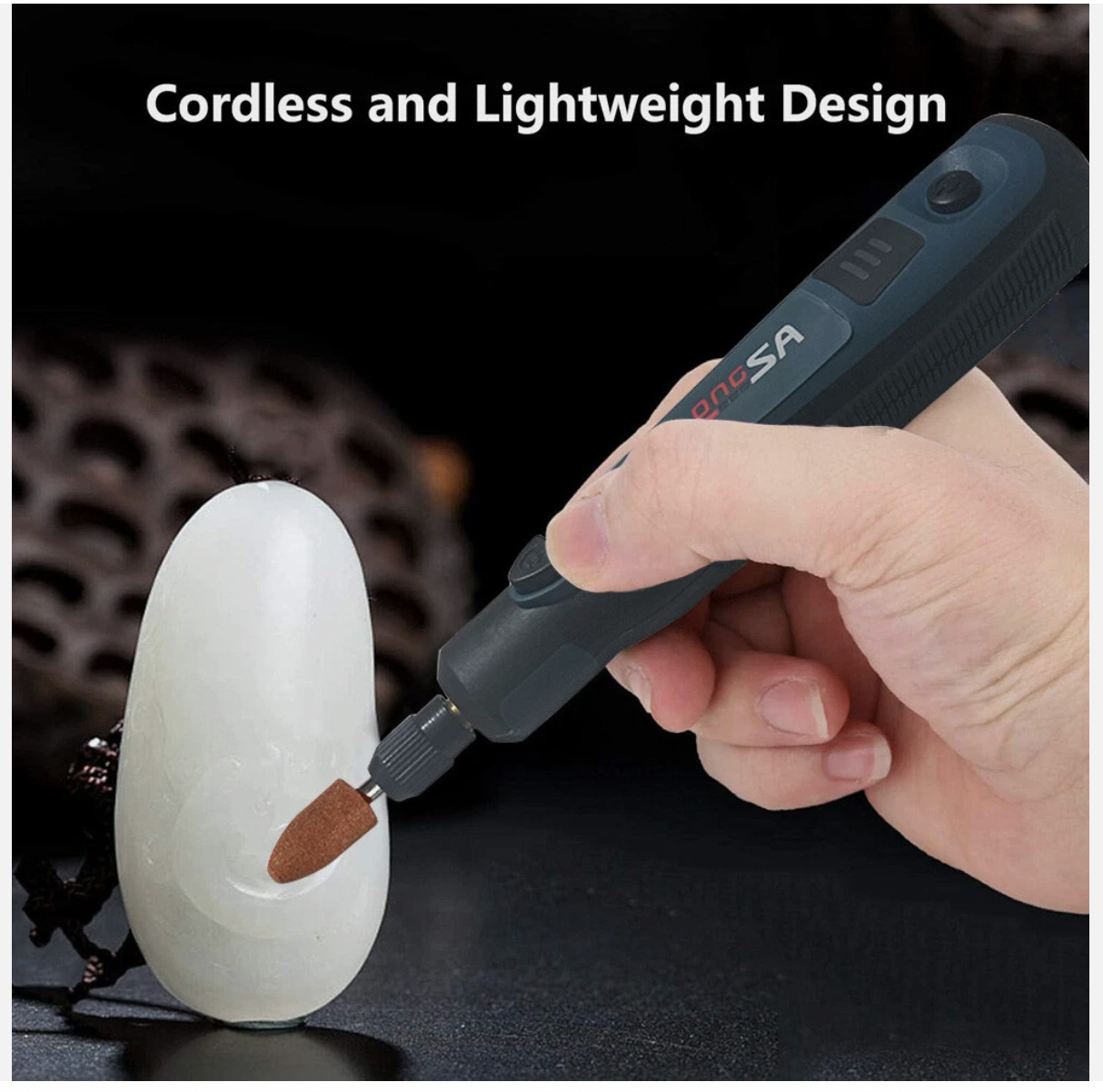 Cordless Rechargeable Electric Mini Drill Grinder Engraving Pen Rotary Tool Kit