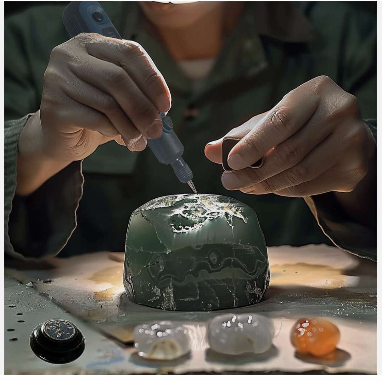 Cordless Rechargeable Electric Mini Drill Grinder Engraving Pen Rotary Tool Kit