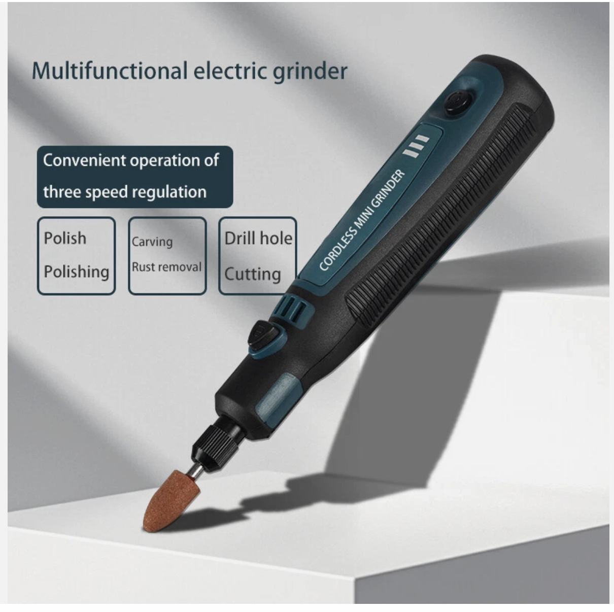 Cordless Rechargeable Electric Mini Drill Grinder Engraving Pen Rotary Tool Kit