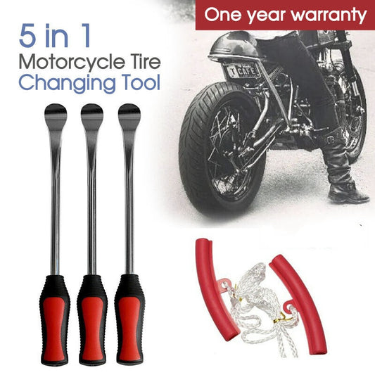 5 in 1 Motorcycle Motorbike Practical Spoon Tire Irons Lever Tyre Changing Tool
