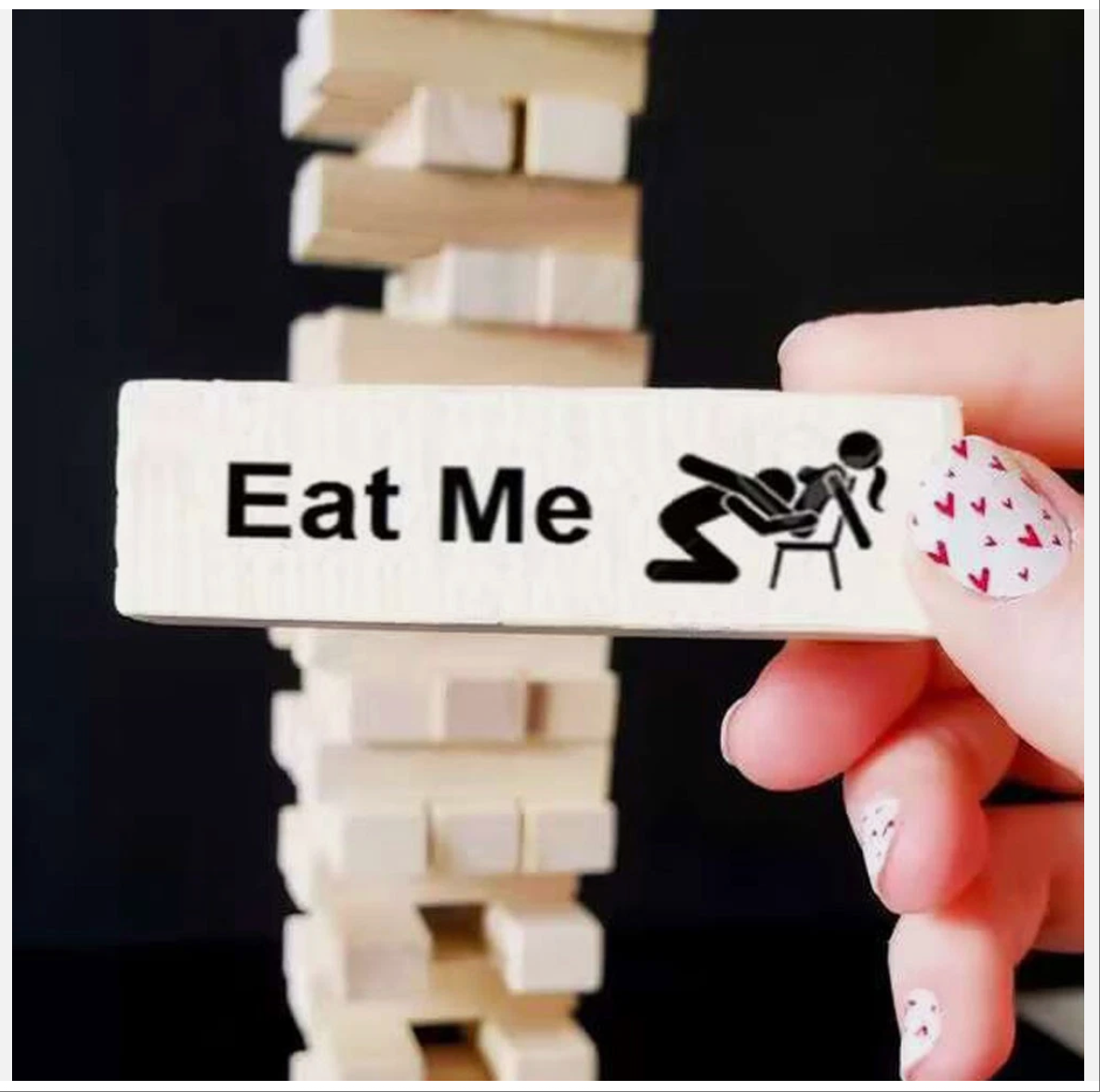 Super Naughty Block Tower Game - Couple Activities & Date Night Ideas
