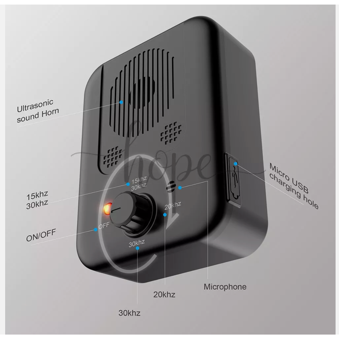 Outdoor Anti Bark Device Ultrasonic Dog Barking Control Stop Repeller Trainer