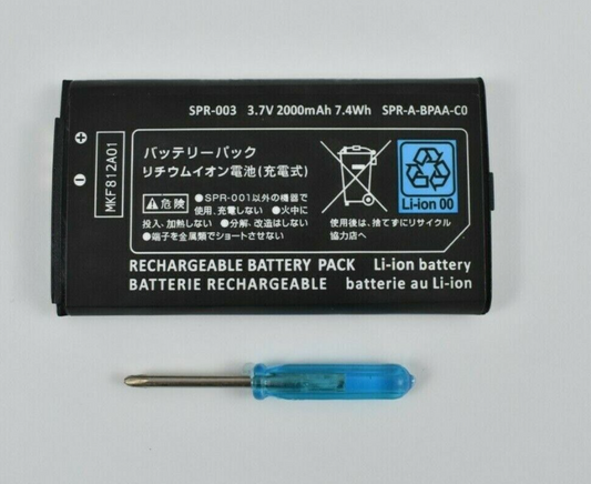 New Rechargable Battery Pack for Nintendo New3DS XL 3.7V 2000mAh