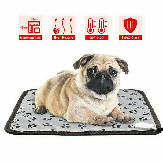 Waterproof Electric Pet Heat Pad Heated Heating Mat Blanket Dog Cat Bunny Bed